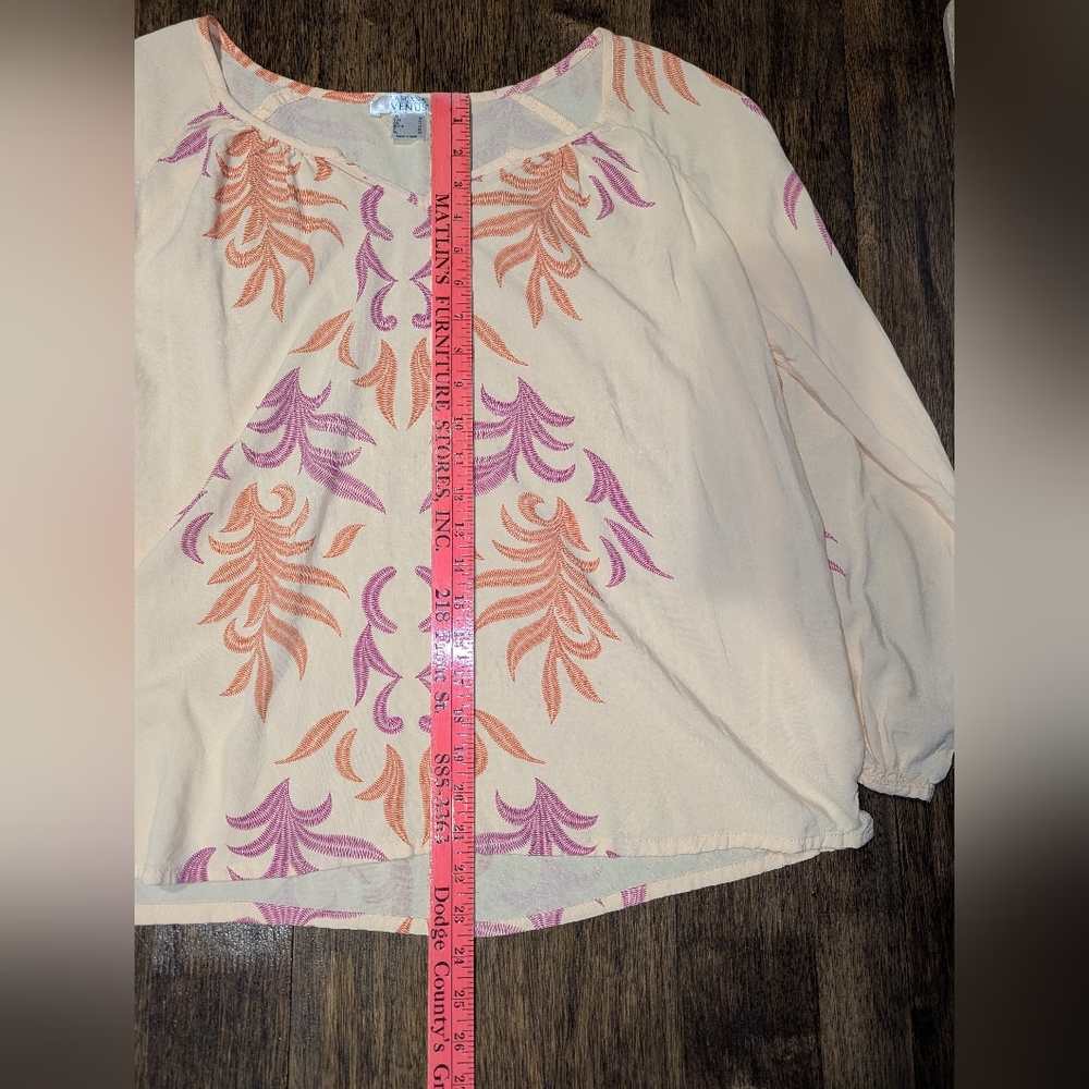 Lascana Chic Women's Blouse in Peach and Pink - Picture 9 of 9